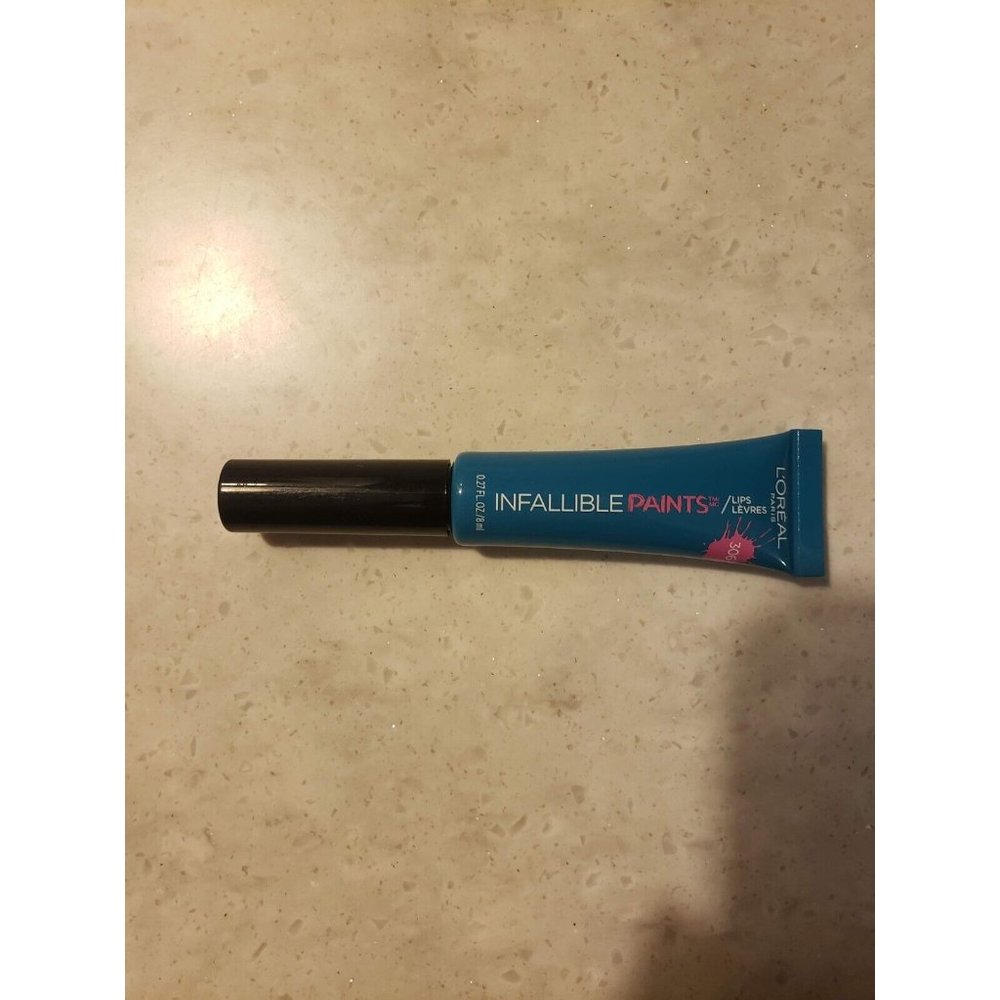 L"Oreal Paris Infallible Lip Paints 306 Domineering Teal 0.27 Oz New